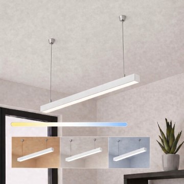 Brilagi - Lámpara colgante LED FULLDAY LED/20/30/40W/230V 2700/4000/6000K 120 cm blanca
