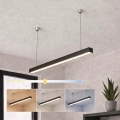 Brilagi - Lámpara colgante LED FULLDAY LED/20/30/40W/230V 2700/4000/6000K 120 cm negra