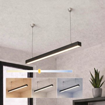 Brilagi - Lámpara colgante LED FULLDAY LED/20/30/40W/230V 2700/4000/6000K 120 cm negra