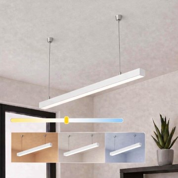 Brilagi - Lámpara colgante LED FULLDAY LED/30/40/50W/230V 2700/4000/6000K 150 cm blanca