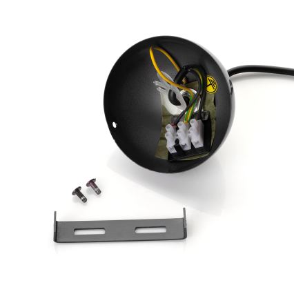 BRILAGI - Lámpara colgante LED METALO de cable 1xE27/40W/230V Ø 60 cm negro/cobre