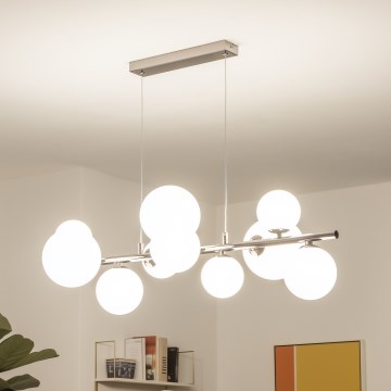 Brilagi - Lámpara colgante LED MILLA 10xG9/3W/230V negro cromado/blanco