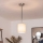 Brilagi - Lámpara colgante LED NUBILA 1xE27/60W/230V Ø 14 cm negro/crema