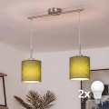 Brilagi - Lámpara colgante LED NUBILA 2xE27/60W/230V, verde
