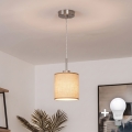 Brilagi - Lámpara colgante LED NUBILA con cable, 1x E27/60W/230V, diámetro 14 cm, marrón claro