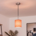 Brilagi - Lámpara colgante LED NUBILA con cable 1xE27/60W/230V Ø 14 cm negra/naranja