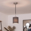 Brilagi - Lámpara colgante LED NUBILA con cable 1xE27/60W/230V Ø 14 cm negro/antracita