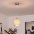 Brilagi - Lámpara colgante LED NUBILA con cable 1xE27/60W/230V Ø 14 cm negro/marrón