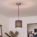 Brilagi - Lámpara colgante LED NUBILA con cable 1xE27/60W/230V Ø 14 cm rojo/antracita