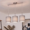 Brilagi - Lámpara colgante LED NUBILA, suspensión por cable, 3xE27/60W/230V, gris claro