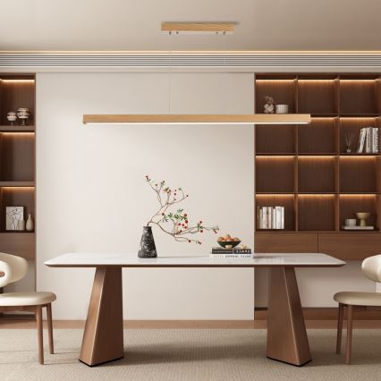 Brilagi - Lámpara colgante LED OAK LED/30W/230V 3000/4500/6000K roble
