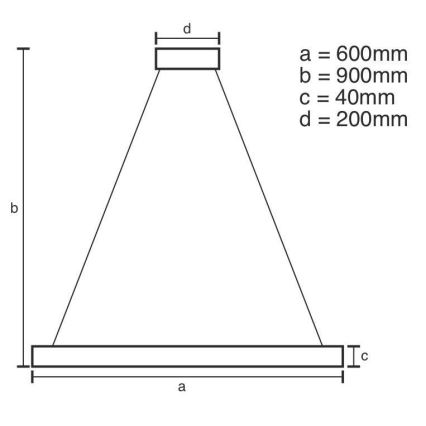 Brilagi - Lámpara colgante LED regulable con cable CIRCLE LED/42W/230V 3000-6500K Ø 60 cm + control remoto