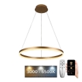 Brilagi - Lámpara colgante LED regulable con cable CIRCLE LED/42W/230V 3000-6500K Ø 60 cm + control remoto