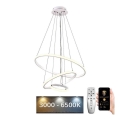 Brilagi - Lámpara colgante LED regulable con cable CIRCLE LED/90W/230V 3000-6500K Ø 60 cm + mando a distancia