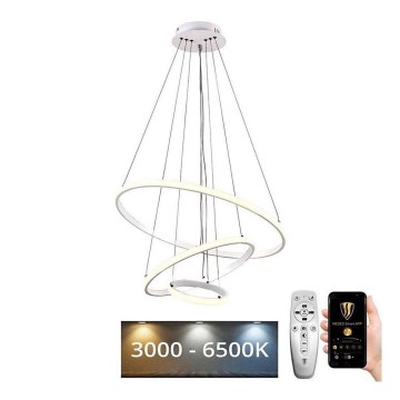 Brilagi - Lámpara colgante LED regulable con cable CIRCLE LED/90W/230V 3000-6500K Ø 60 cm + mando a distancia