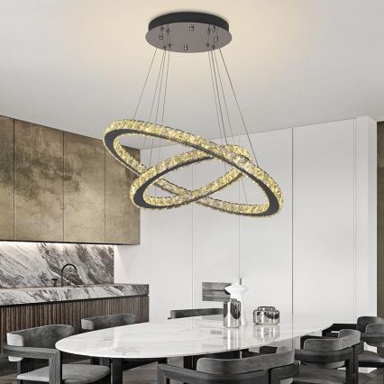 Brilagi - Lámpara colgante LED regulable suspendida por cable COSMOWAVE LED/115W/230V 3000-6500K + mando a distancia