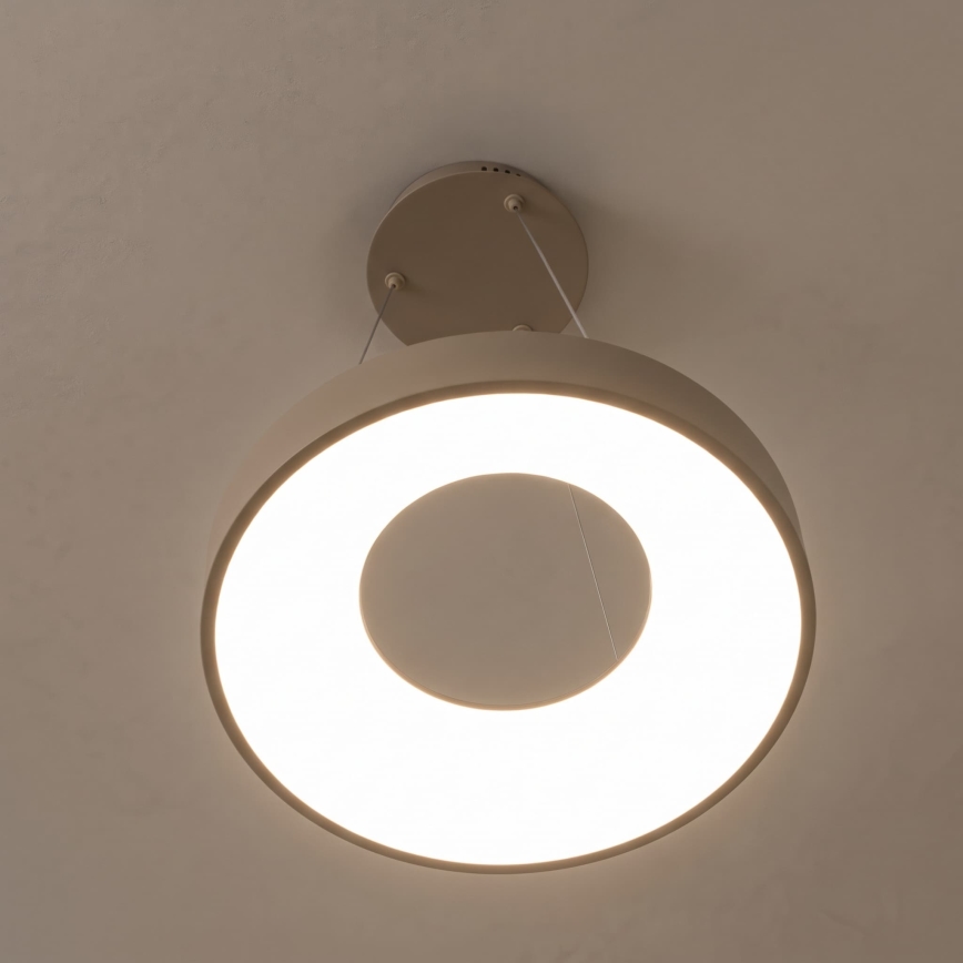 BRILAGI - Lámpara colgante LED regulable con cable FALCON II LED/67W/230V 3000-6500K Ø 40 cm beige + mando a distancia
