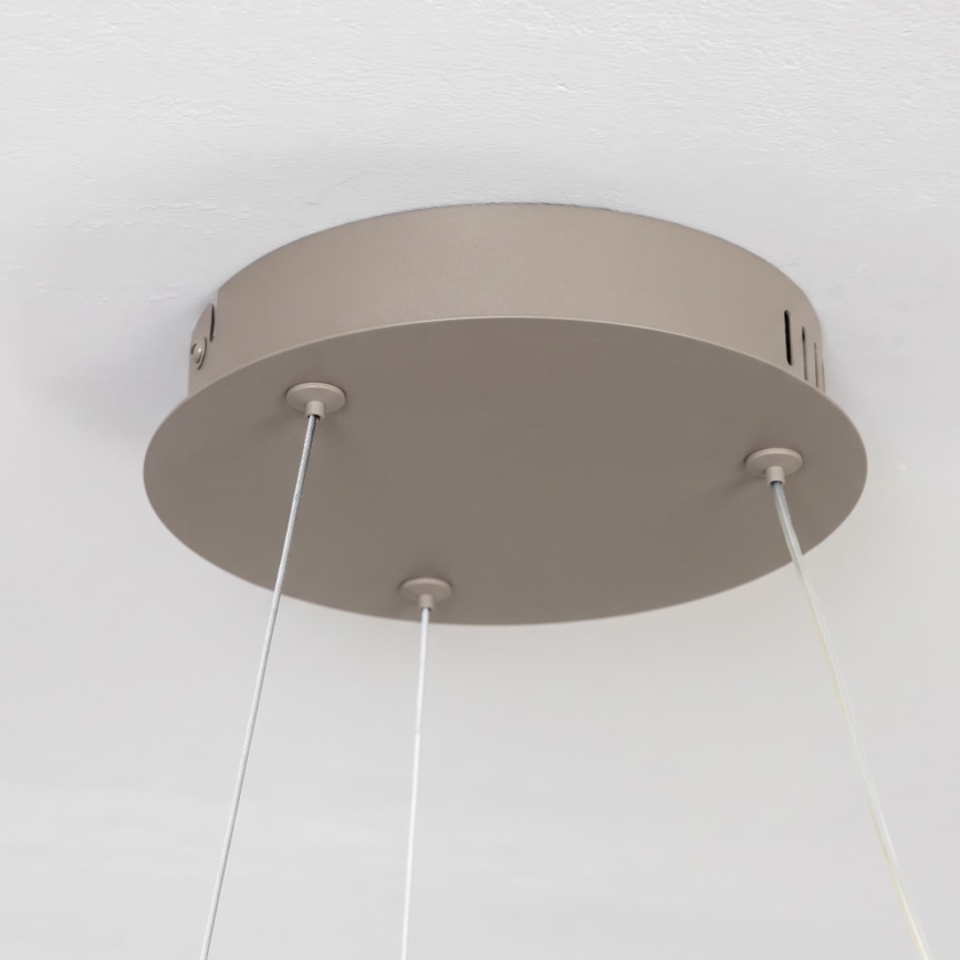 BRILAGI - Lámpara colgante LED regulable con cable FALCON II LED/67W/230V 3000-6500K Ø 40 cm beige + mando a distancia