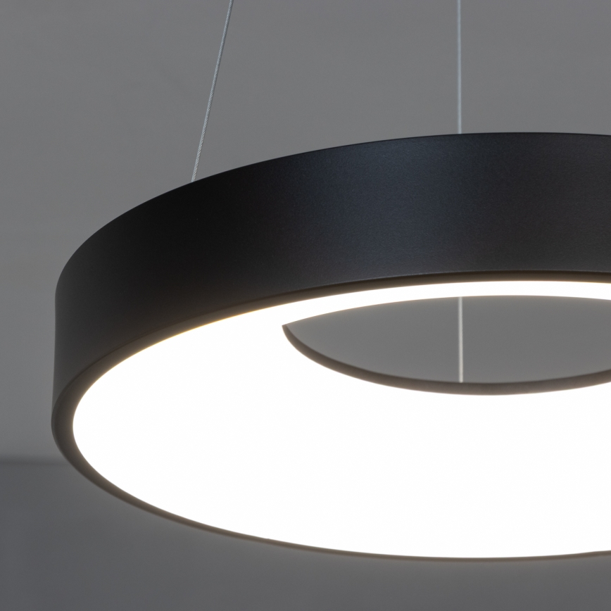 Brilagi - Lámpara colgante LED regulable con cable FALCON II LED/67W/230V 3000-6500K diámetro 40 cm negra + mando a distancia