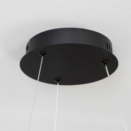 Brilagi - Lámpara colgante LED regulable con cable FALCON II LED/67W/230V 3000-6500K diámetro 40 cm negra + mando a distancia