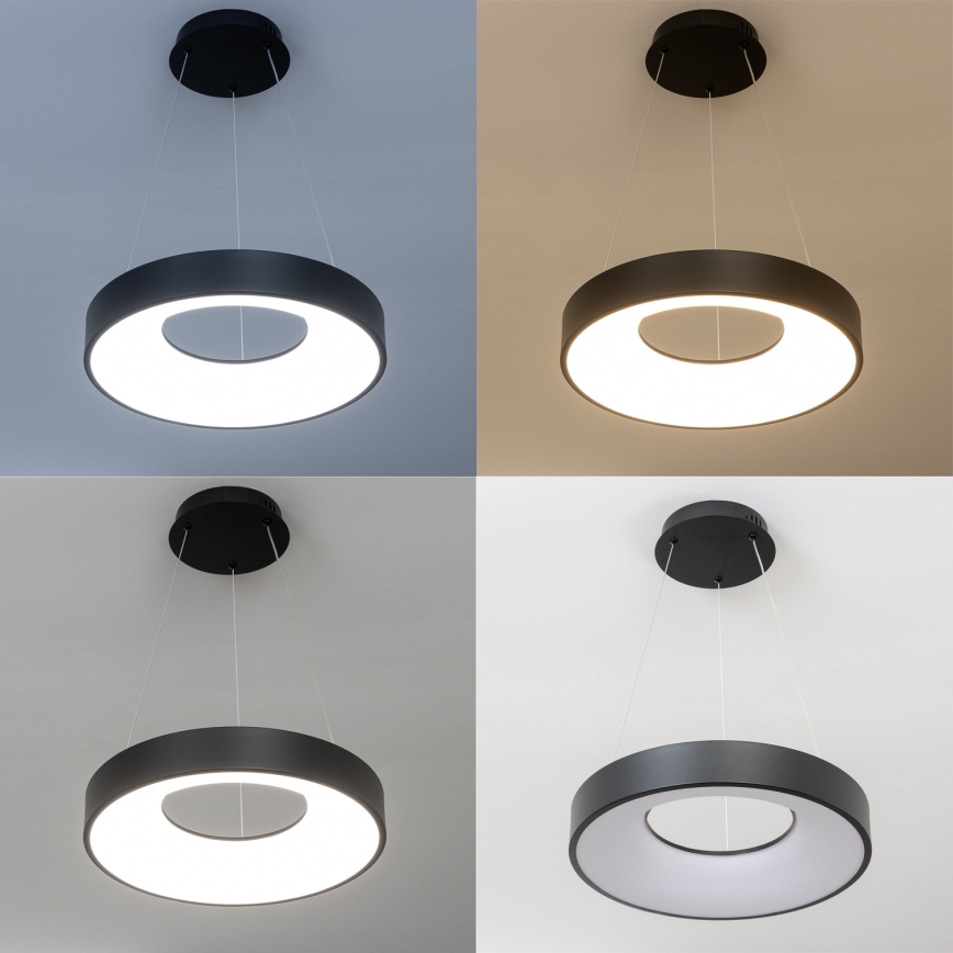 Brilagi - Lámpara colgante LED regulable con cable FALCON II LED/67W/230V 3000-6500K diámetro 40 cm negra + mando a distancia
