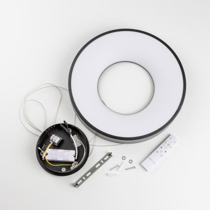 Brilagi - Lámpara colgante LED regulable con cable FALCON II LED/67W/230V 3000-6500K diámetro 40 cm negra + mando a distancia