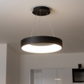 BRILAGI - Lámpara colgante LED regulable con cable FALCON LED/40W/230V 3000-6500K Ø 45 cm negro + mando a distancia