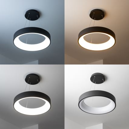 Brilagi - Lámpara colgante LED regulable con cable FALCON LED/80W/230V 3000-6500K diámetro 60 cm negro + mando a distancia