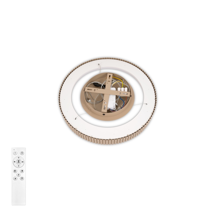 Brilagi - Lámpara colgante LED regulable suspendida por cable FALCON MODERN LED/30W/230V 3000-6500K 40 cm beige + mando a distancia