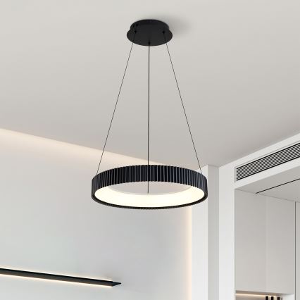Brilagi - Lámpara colgante LED regulable con cable FALCON MODERN LED/30W/230V 3000-6500K Ø 40 cm negra + mando a distancia
