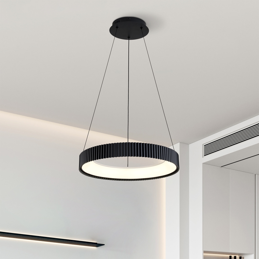 Brilagi - Lámpara colgante LED regulable con cable FALCON MODERN LED/30W/230V 3000-6500K Ø 40 cm negra + mando a distancia