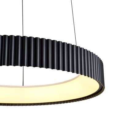 Brilagi - Lámpara colgante LED regulable con cable FALCON MODERN LED/30W/230V 3000-6500K Ø 40 cm negra + mando a distancia