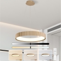 Brilagi - Lámpara colgante LED regulable con cable FALCON MODERN LED/54W/230V 3000-6500K diámetro 60 cm beige + control remoto