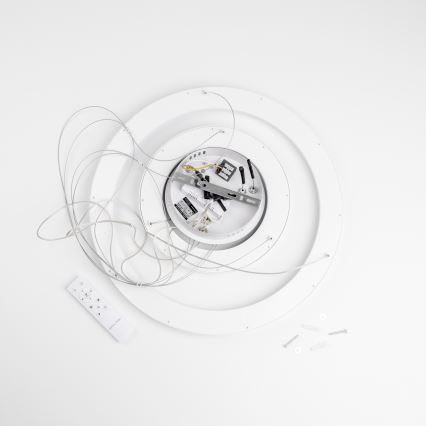 Brilagi - Lámpara colgante LED regulable suspendida por cable FALCON SLIM LED/68W/230V 3000-6500K, diámetro 50 cm, color blanco, con mando a distancia