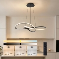 Brilagi - Lámpara colgante LED regulable con cable INFINITY LED/80W/230V 3000-6000K 80x80 cm negra + mando a distancia