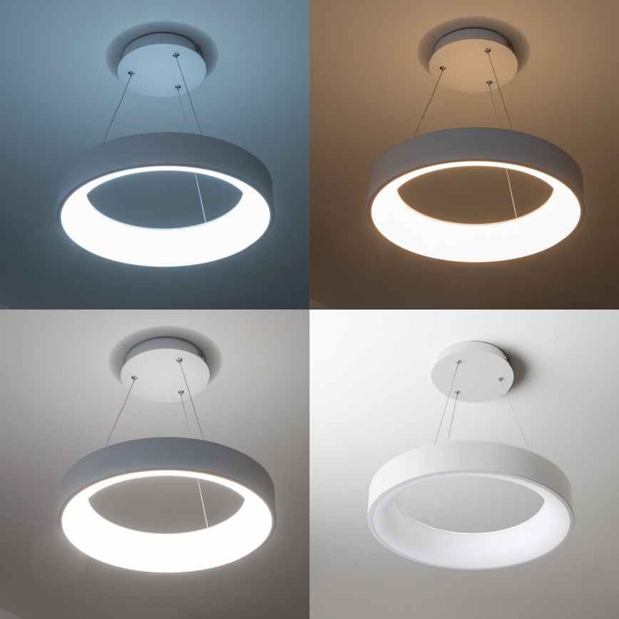 Brilagi - Lámpara colgante LED regulable con cable FALCON LED/40W/230V 3000-6500K Ø 45 cm blanca + mando a distancia