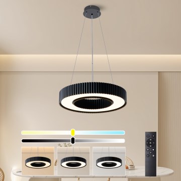 Brilagi - Lámpara colgante LED regulable con cable LUMIX LED/48W/230V 3000-6000K negro Ø 50 cm + mando a distancia