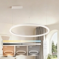 Brilagi - Lámpara colgante LED regulable con cable PORTOFINO LED/60W/230V 3000-6000K Ø 80 cm blanca + mando a distancia