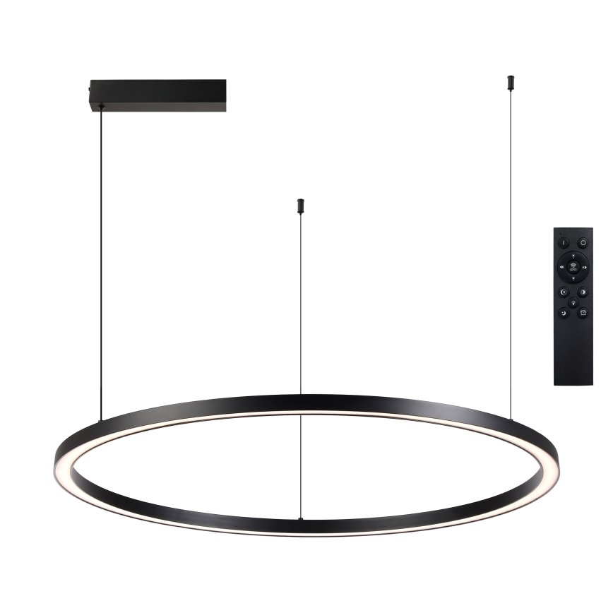 Brilagi - Lámpara colgante regulable LED con cable PORTOFINO LED/98W/230V 3000-6000K negra + mando a distancia