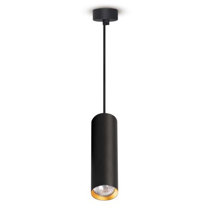 Brilagi - LED RGBW Lámpara colgante regulable con cable SELE 1xGU10/4,8W/230V 3000K negra/dorada + control remoto