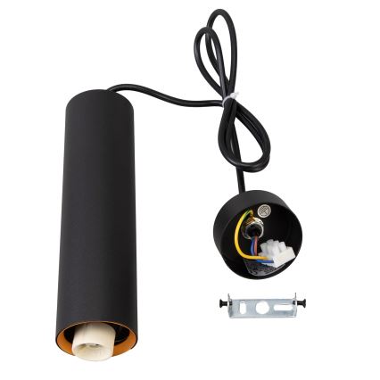 Brilagi - LED RGBW Lámpara colgante regulable con cable SELE 1xGU10/4,8W/230V 3000K negra/dorada + control remoto
