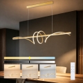 BRILAGI - Lámpara colgante LED regulable con cable SIGNATURE LED/50W/230V 3000-6000K 120 cm dorada + mando a distancia