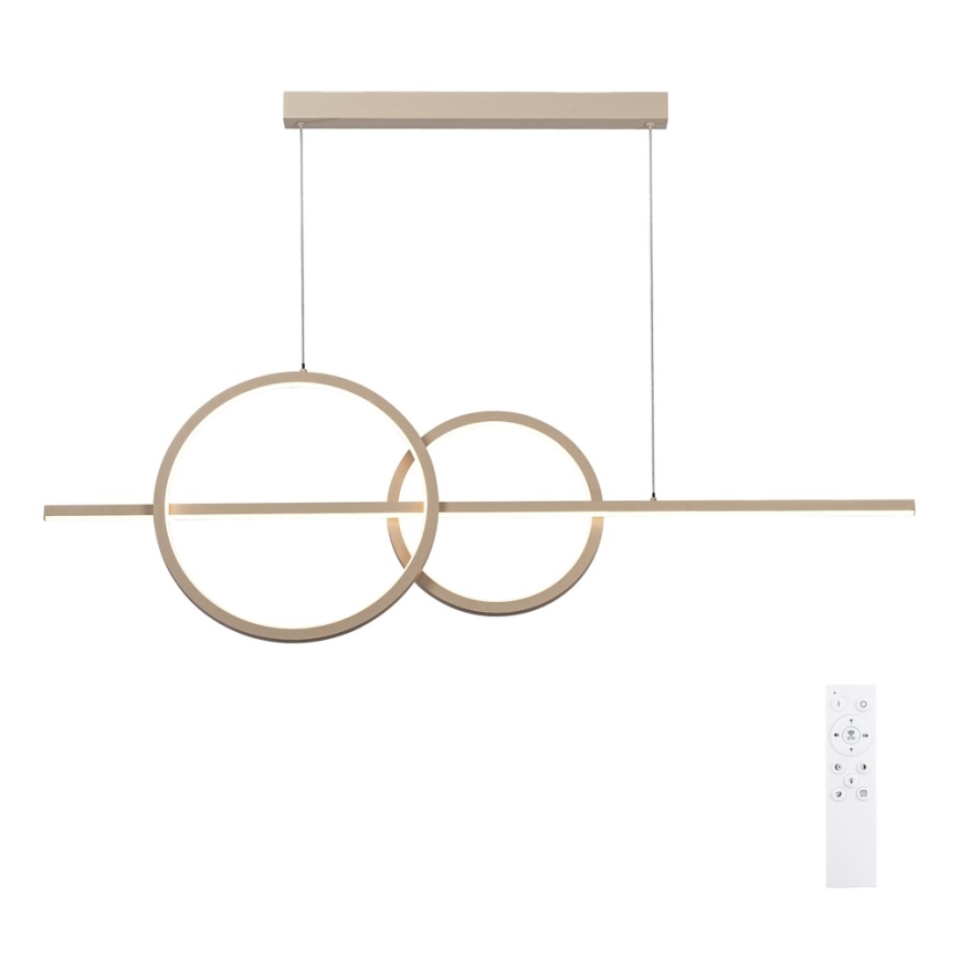BRILAGI - Lámpara colgante LED regulable suspendida por cable SIGNATURE LED/53W/230V 3000-6000K 120 cm beige + control remoto