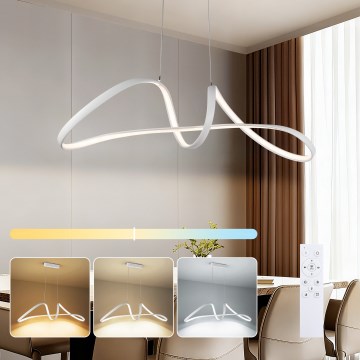 Brilagi - Lámpara colgante LED regulable con cable TWISTER LED/60W/230V 3000-6000K blanco + control remoto