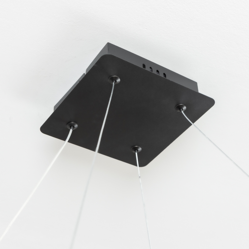 Brilagi - Lámpara colgante LED regulable FALCON SLIM LED/50W/230V 3000-6500K 50x50 cm negra + mando a distancia