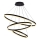Brilagi - Lámpara colgante LED regulable de cable CIRCLE LED/125W/230V 3000-6500K Ø 80 cm negra + mando a distancia