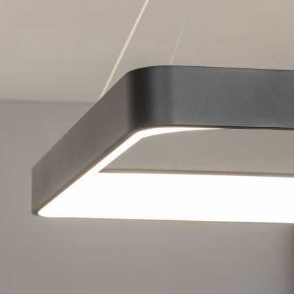Brilagi - Lámpara colgante LED regulable con cable FALCON II LED/125W/230V 3000-6500K 60x60 cm negra + mando a distancia