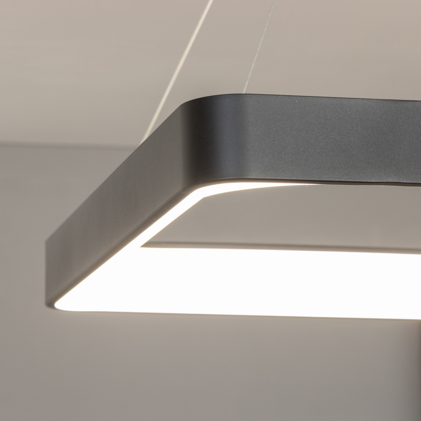 Brilagi - Lámpara colgante LED regulable con cable FALCON II LED/125W/230V 3000-6500K 60x60 cm negra + mando a distancia