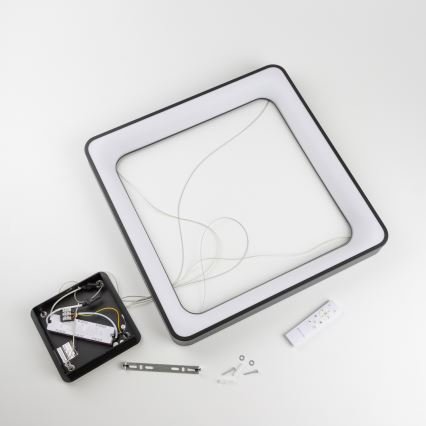 Brilagi - Lámpara colgante LED regulable con cable FALCON II LED/125W/230V 3000-6500K 60x60 cm negra + mando a distancia