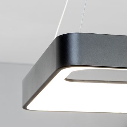 Brilagi - Lámpara colgante LED regulable con cable FALCON II LED/80W/230V 3000-6500K 40x40 cm negro + mando a distancia